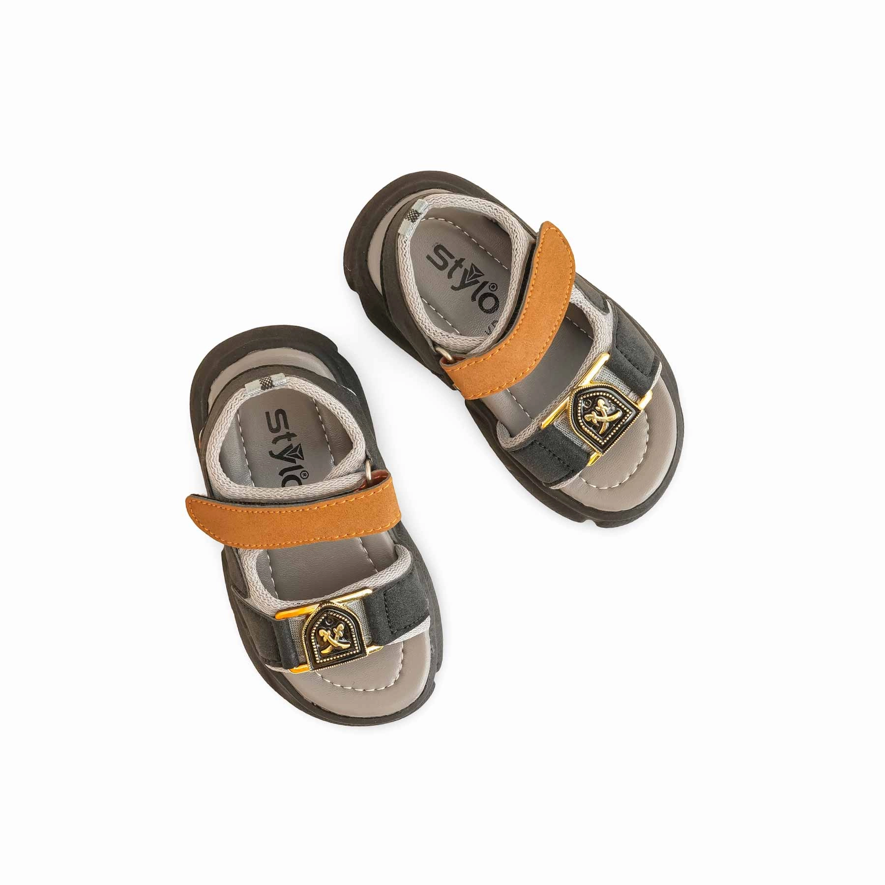 Gdefy Sandals Boys Grey Formal Sandal KD4743