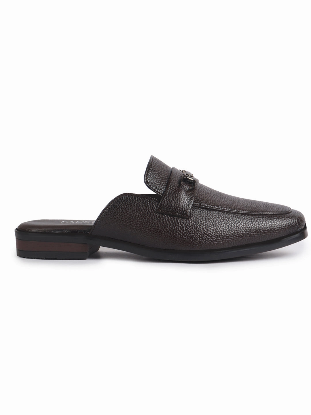 Men Brown Back Open Horsebit Buckle Party Slip On Shoe for Wedding|Ethnic Prom Slip On Shoes|Formal Shoes For Traditional Festive Kurta Resort Antigua