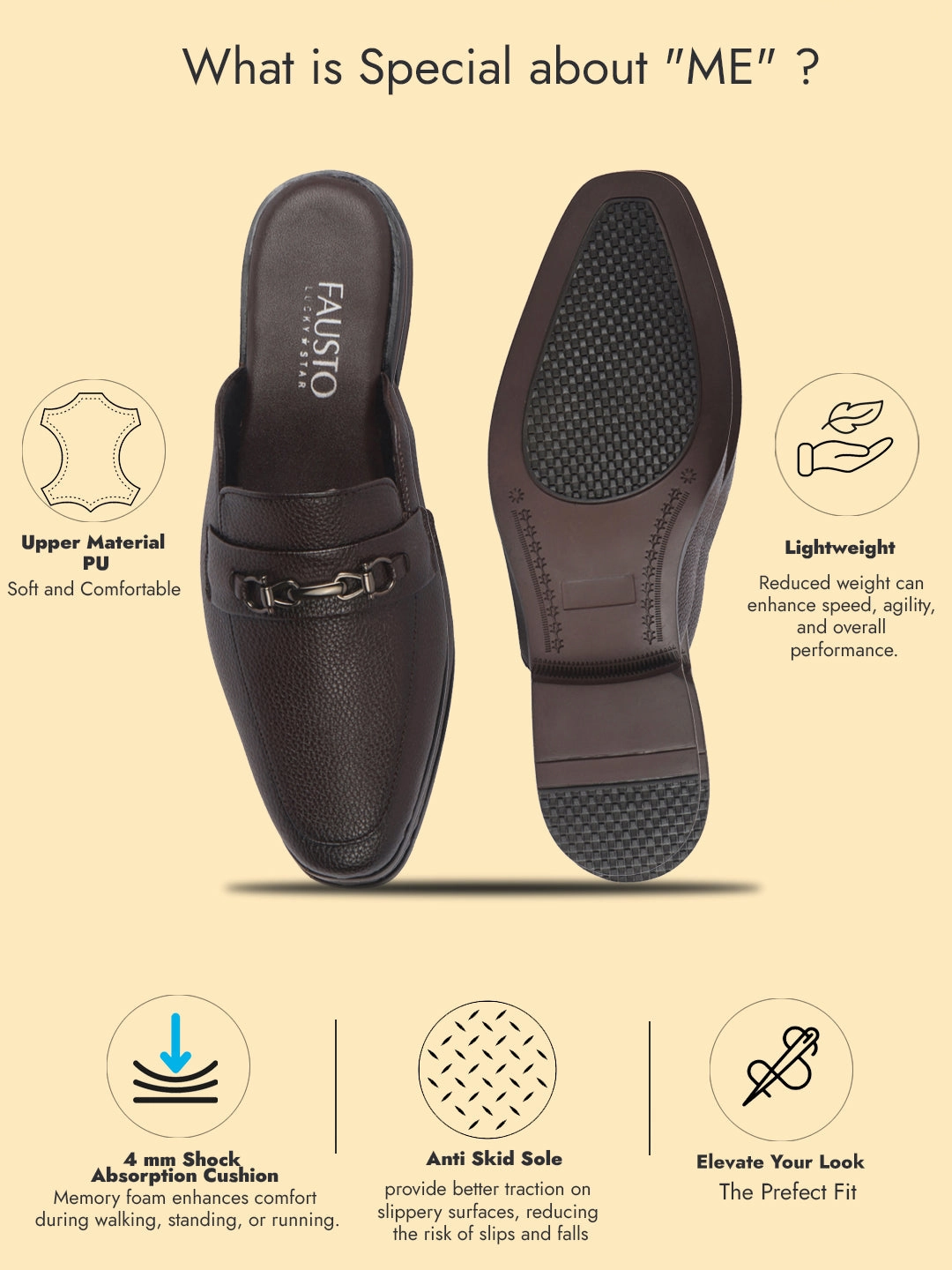 Men Brown Back Open Horsebit Buckle Party Slip On Shoe for Wedding|Ethnic Prom Slip On Shoes|Formal Shoes For Traditional Festive Kurta Ta Portal Sandals