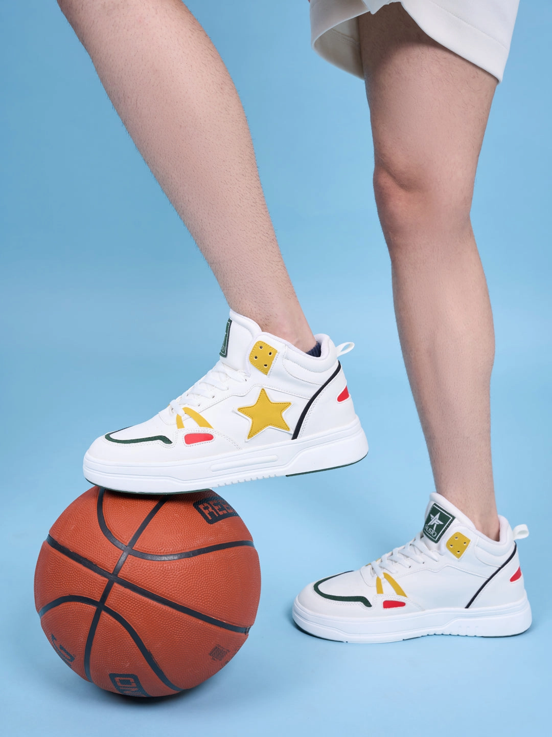 Bass Casual Oxford Shoe Men High Top Breathable Lace Up Sneaker Shoes Chunky Streetwear Lightweight Casual Sneakers Memory Cushioned Insole