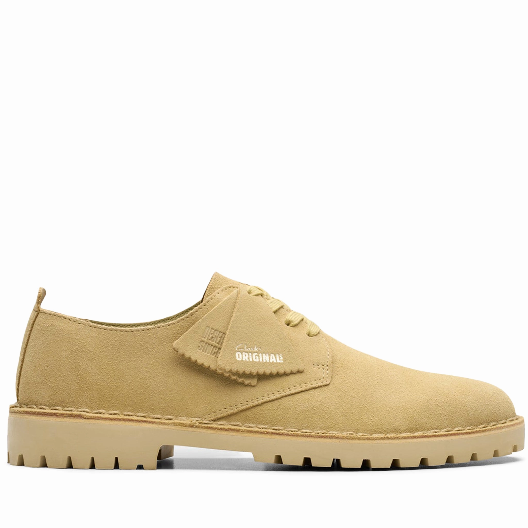 Balance Festival Casual Shoes Men's Clarks Desert Rock Lo Derbys Suede - Maple