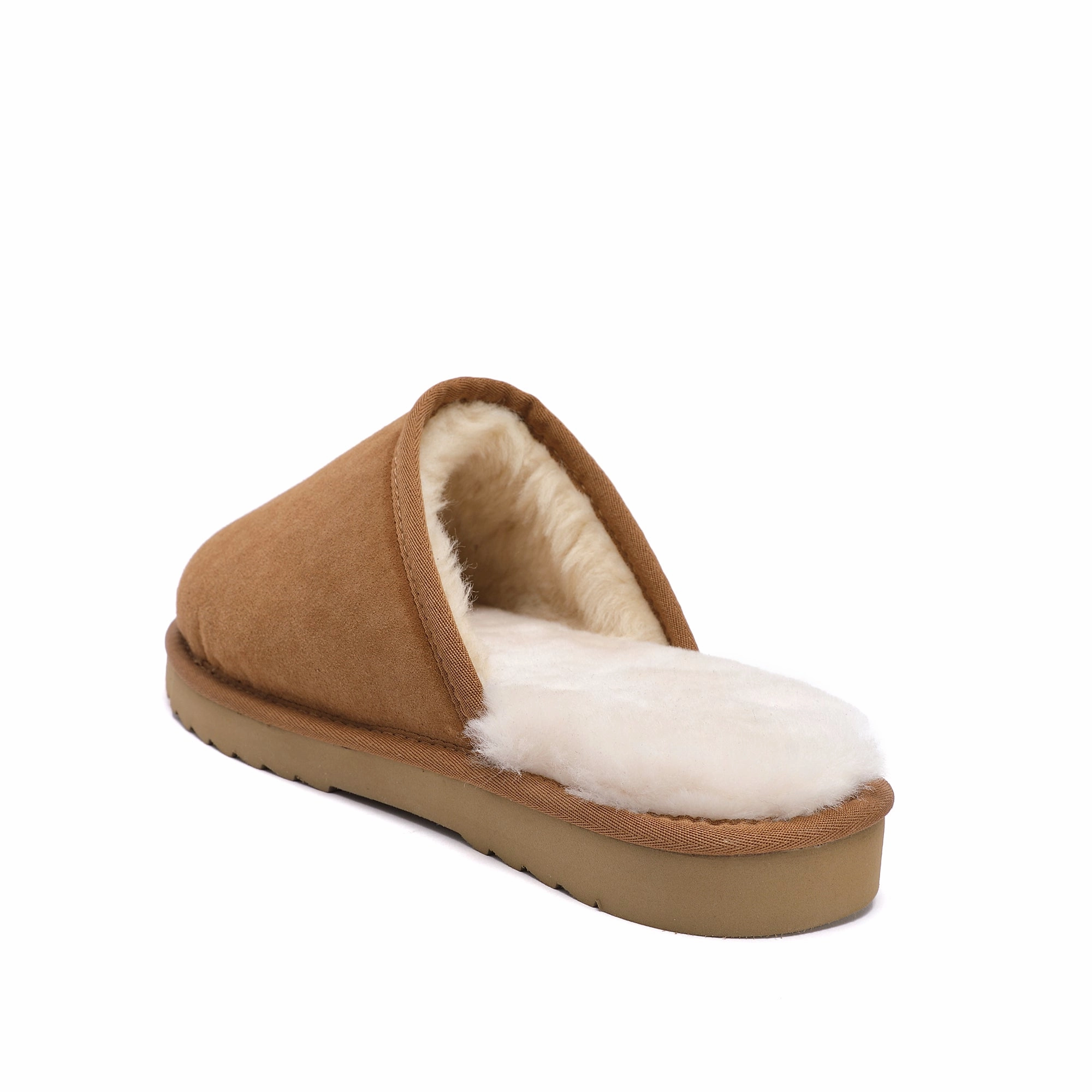 Men's Classic Sheepskin Scuff Slippers  100% Australian Merino Wool with EVA Sole Berk Slipp