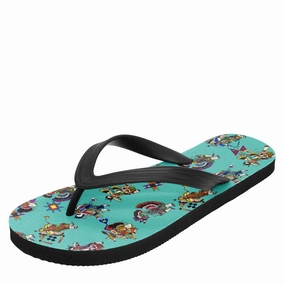 Everyday Flip-flops Arch Support Hallux Rigidus Men's Fancy Dancers Eggshell Blue Flip Flops
