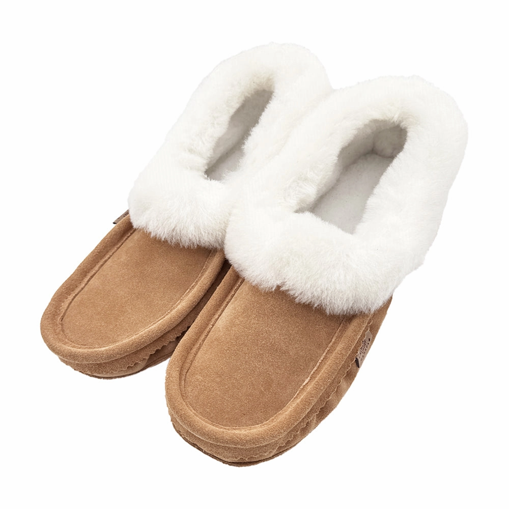 Slip On Slippers Men's Sheepskin Trim Moccasins - Limited Edition
