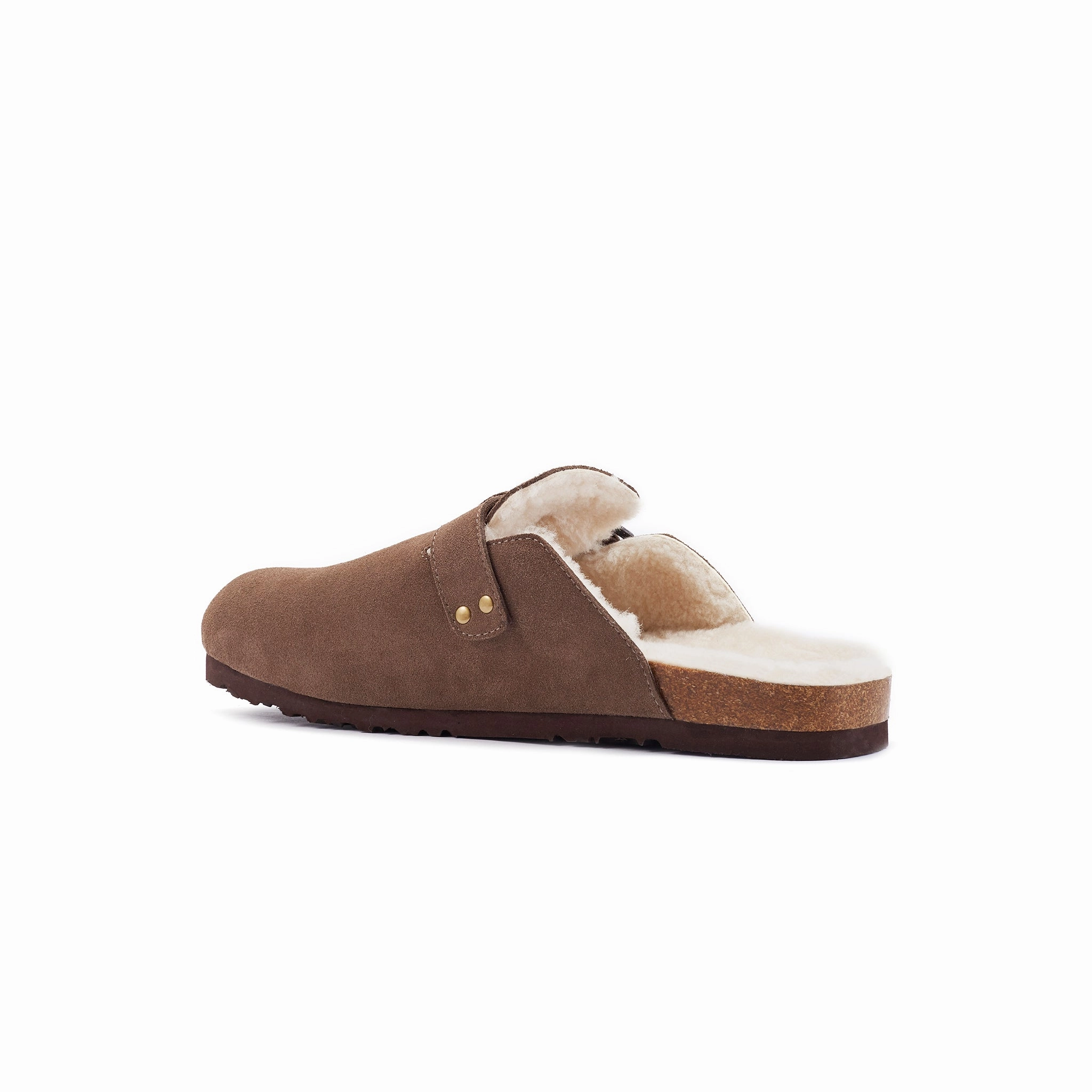 Suede Fluff Slippers Tizzey MENS BERLIN CLAY