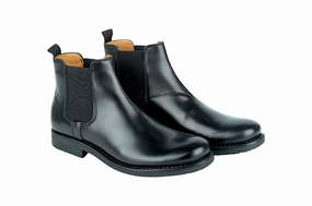 Mens Premium Leather Chelsea Slip On Boots 91560 Cowboy Boots Short