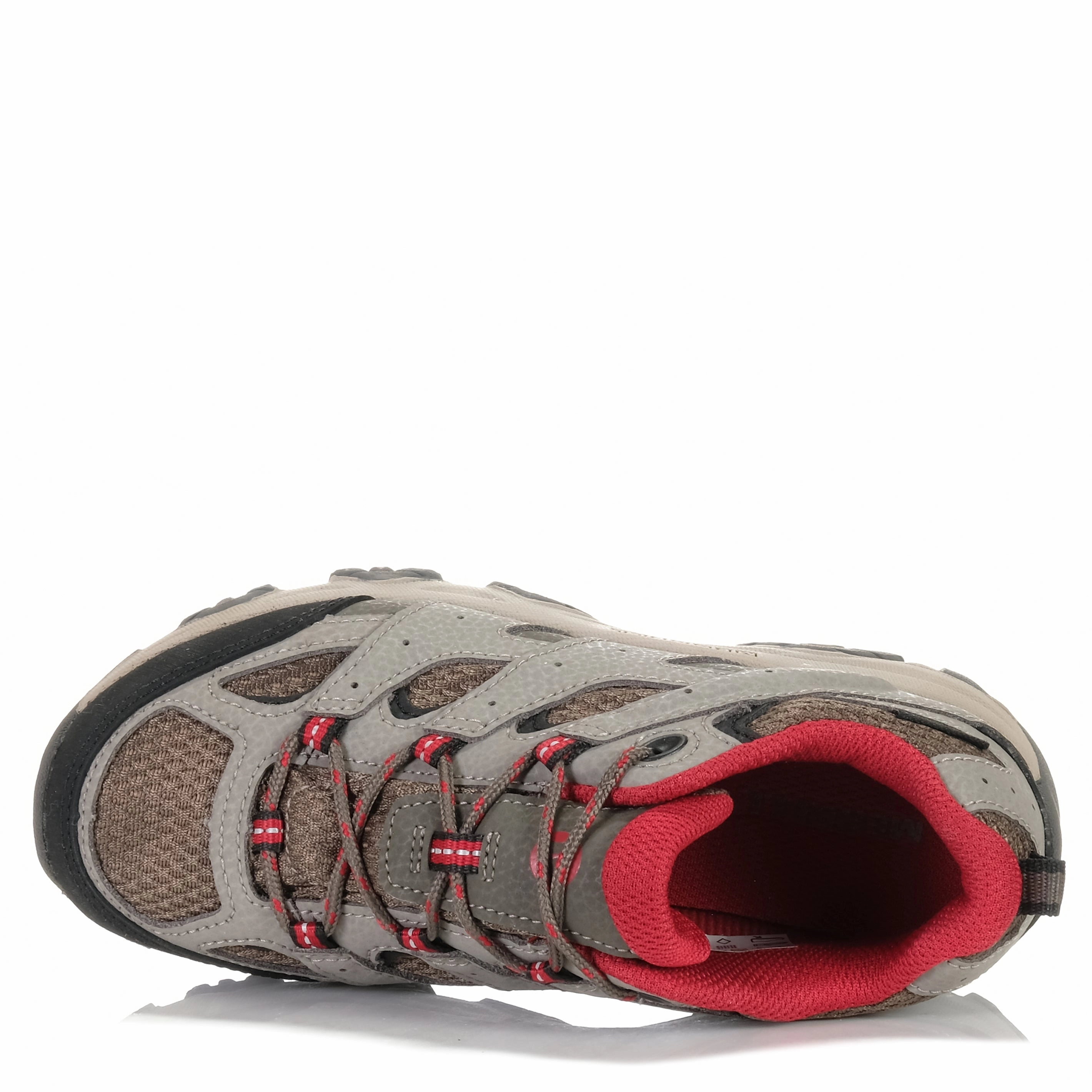 Merrell Moab 3 Low Waterproof Kids Boulder/Red Waterproof Ecco Shoes