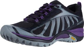 Merrell Women's Siren Edge 3 Hiking Shoes, Black/Acai Traditional Hiking Boots With Laces