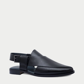 MM2024-BLACK Flat Sandals Size 12