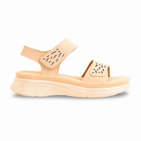 Lug Sole Sandals Beige Formal Sandal For Women PU0511