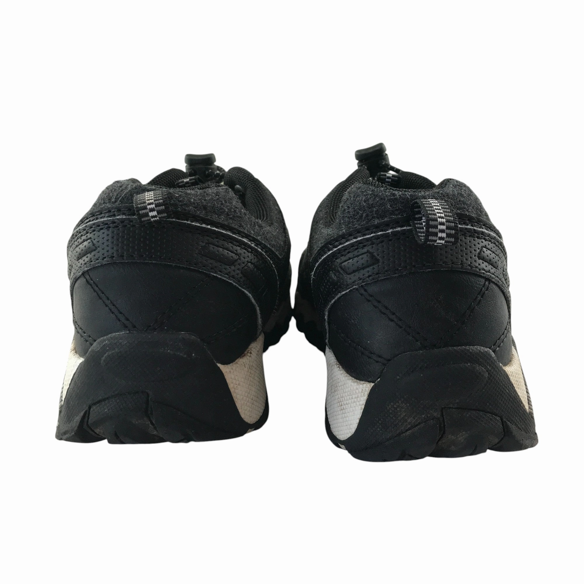 Walking Shoes For Travel Graceland hiking shoe size 6.5 black with white detailing non tying