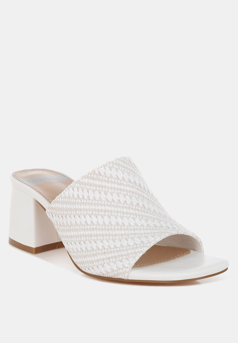 Morgana Woven Raffia Slip Ons Cute Slip On Shoes