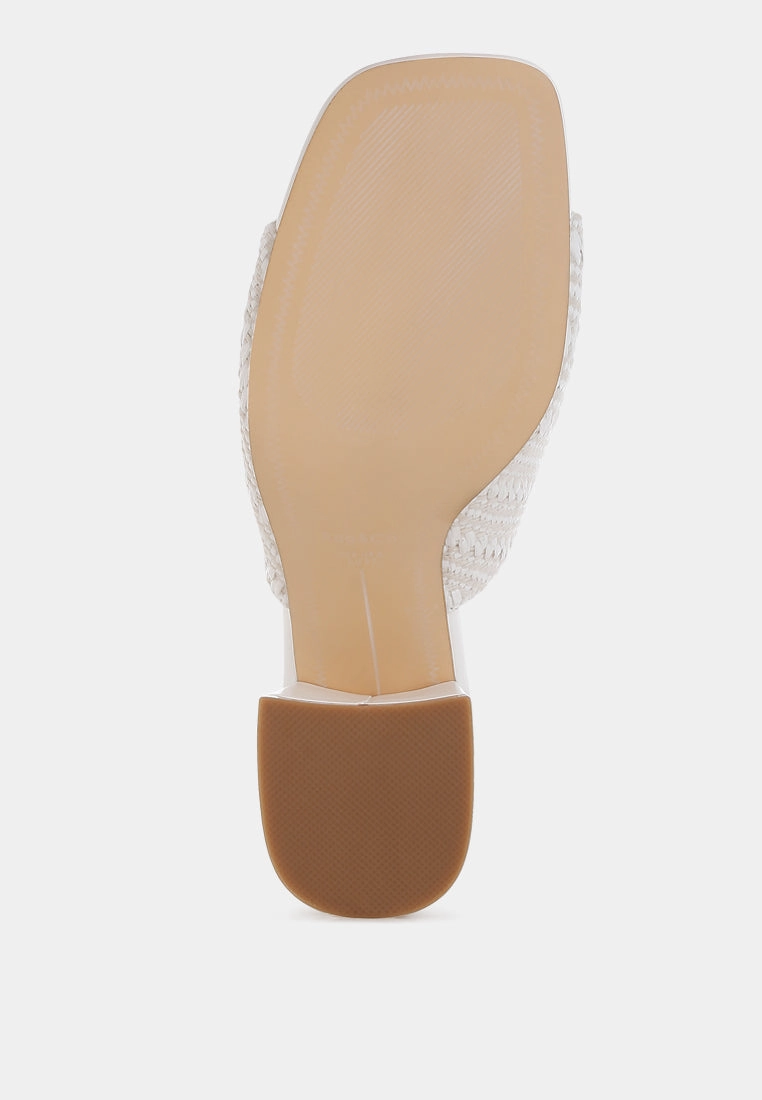 Morgana Woven Raffia Slip Ons Shoreline Slip On