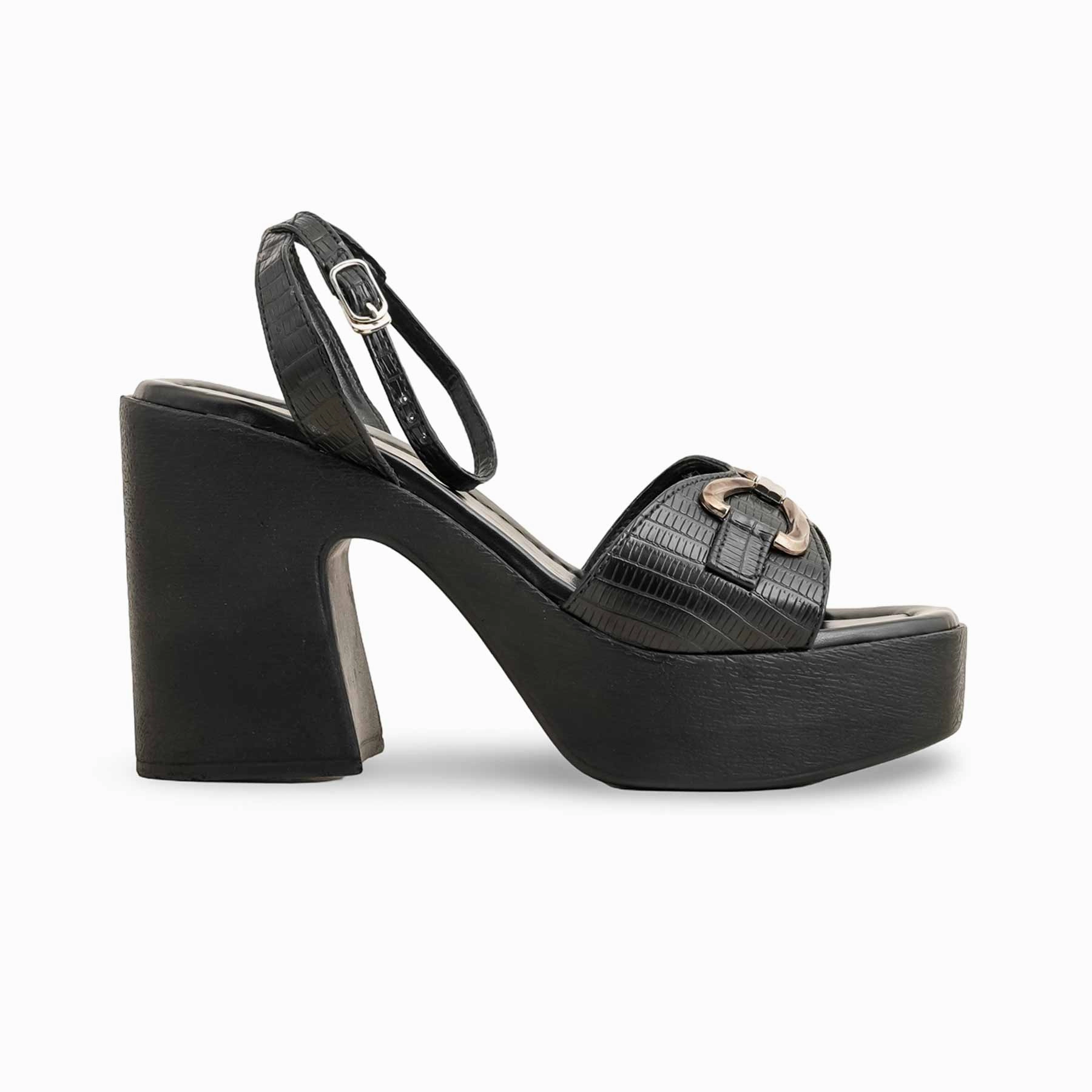 Black Formal Women Sandal PU0458 Burberry Sandals