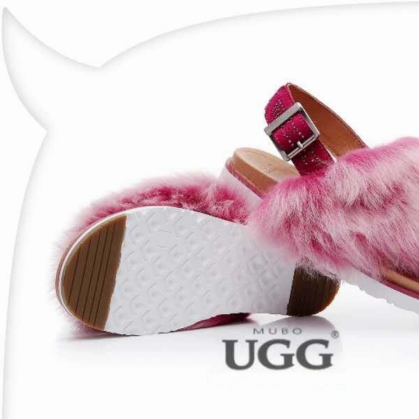 Jordan Retro Mid Casual Shoes MUBO UGG Women's Casual Fur Sandal