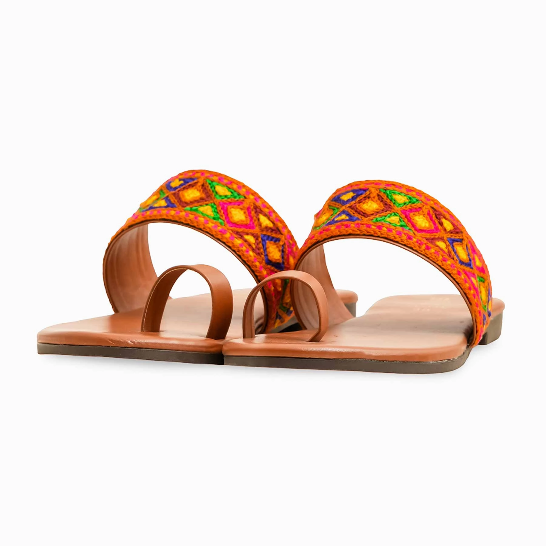 Mustard Casual Chappal For Women CL2134 Designer Shoes Flats