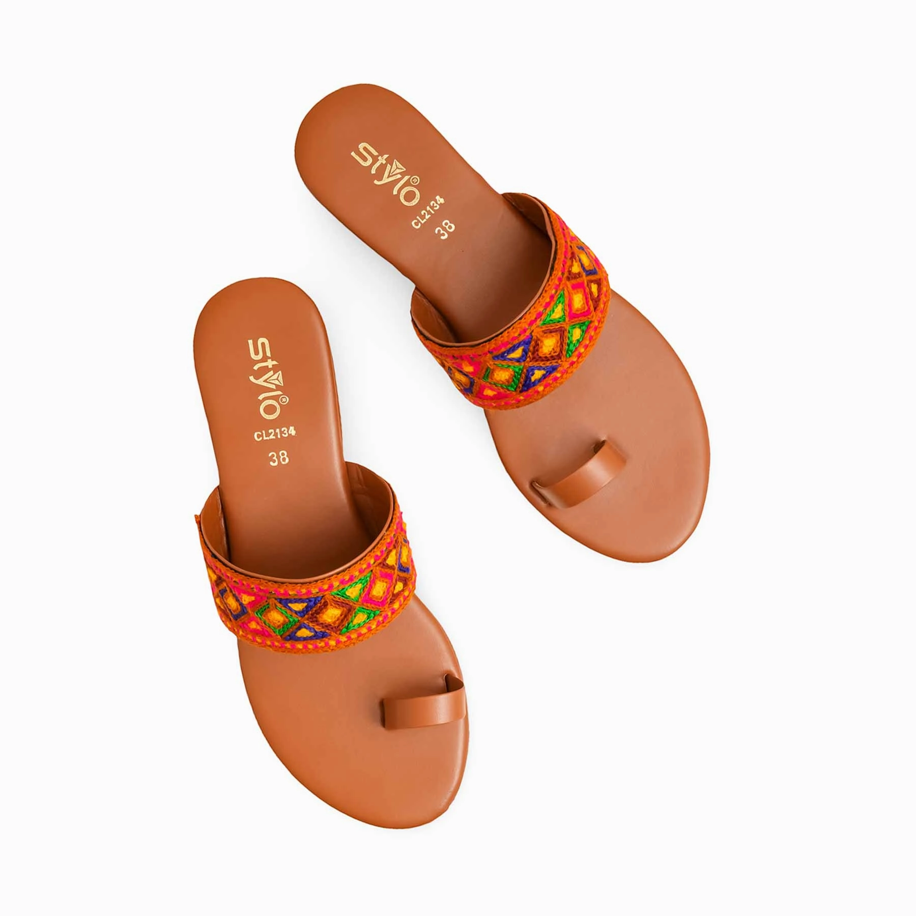 Best Shoes For Flat Feet Work Mustard Casual Chappal For Women CL2134