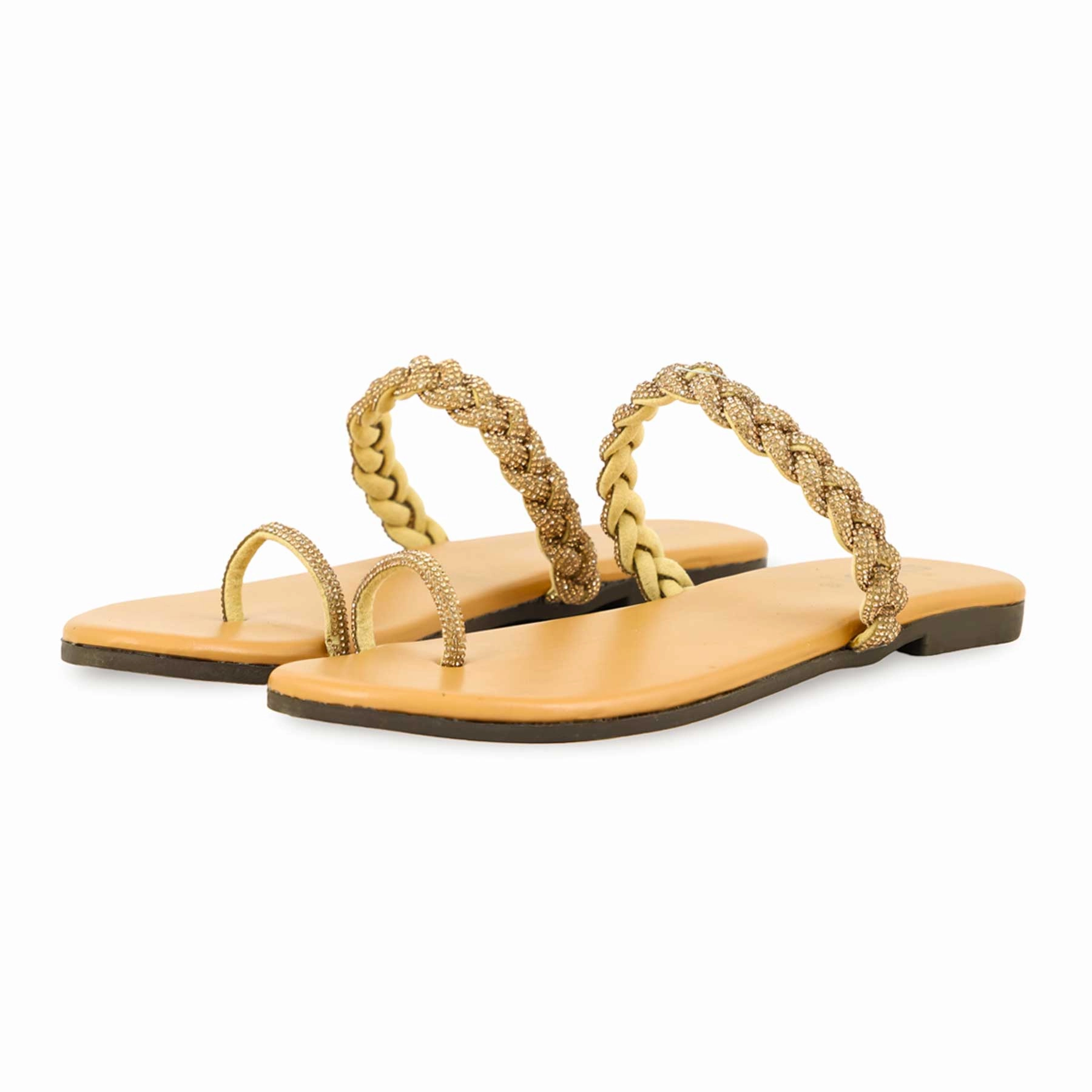 Lv Shoes Flat Mustard Casual Women Chappal CL1921