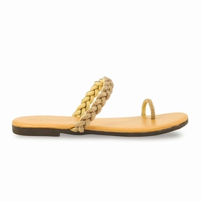 Best Flat Shoes For Deadlifting Mustard Casual Women Chappal CL1921