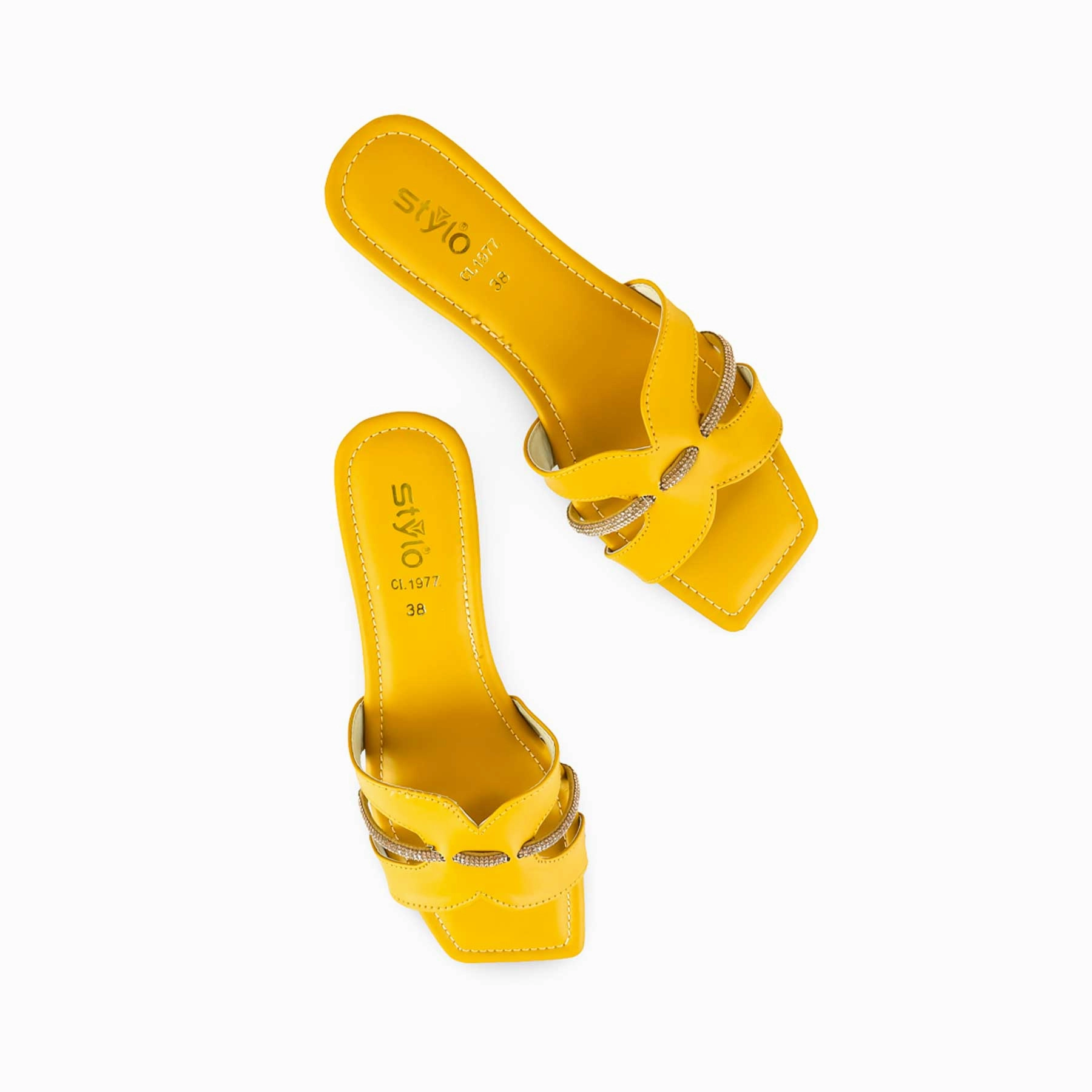 Casual Derby Shoes Mustard Casual Women Slipper CL1977