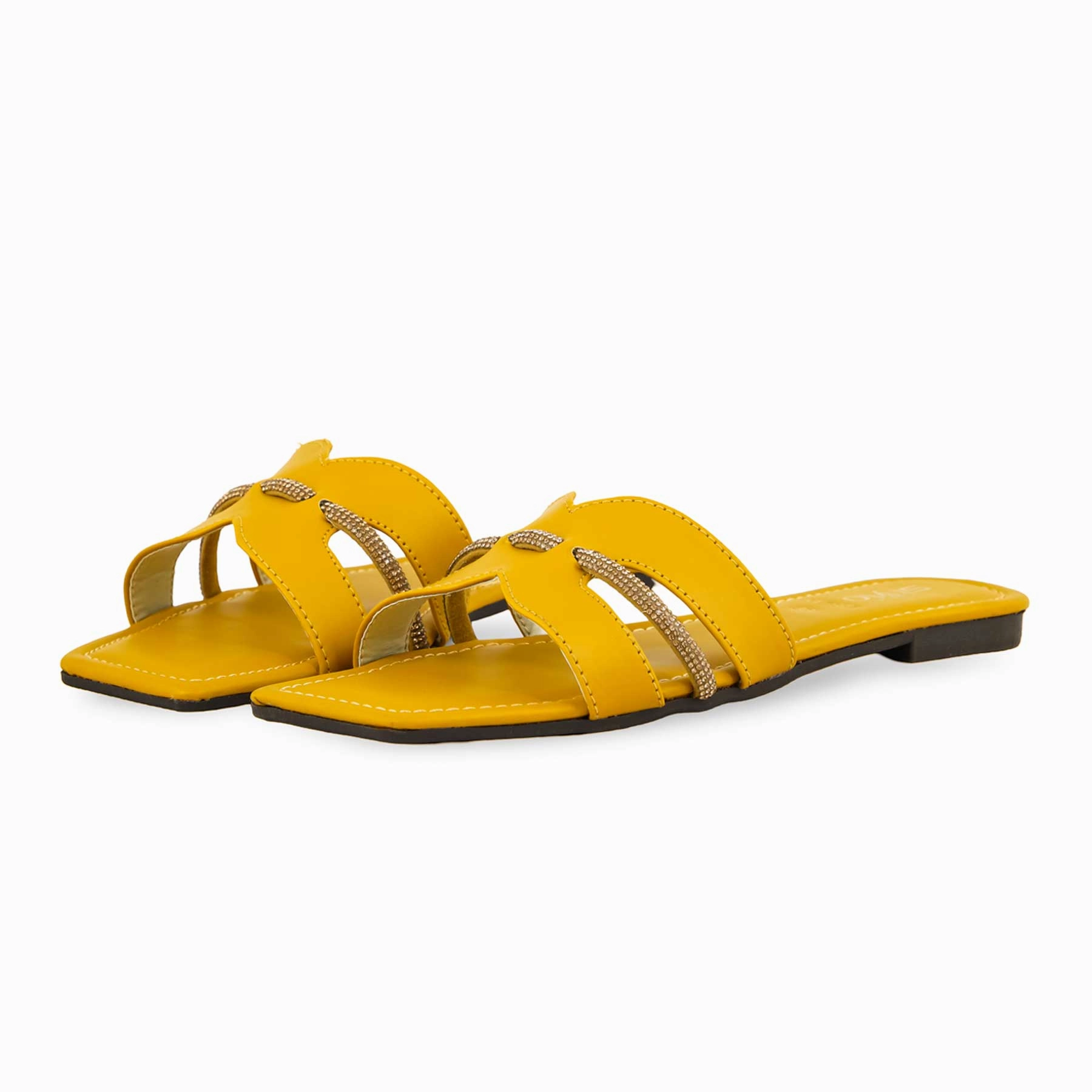 Best Casual Shoes For Wide Feet Mustard Casual Women Slipper CL1977