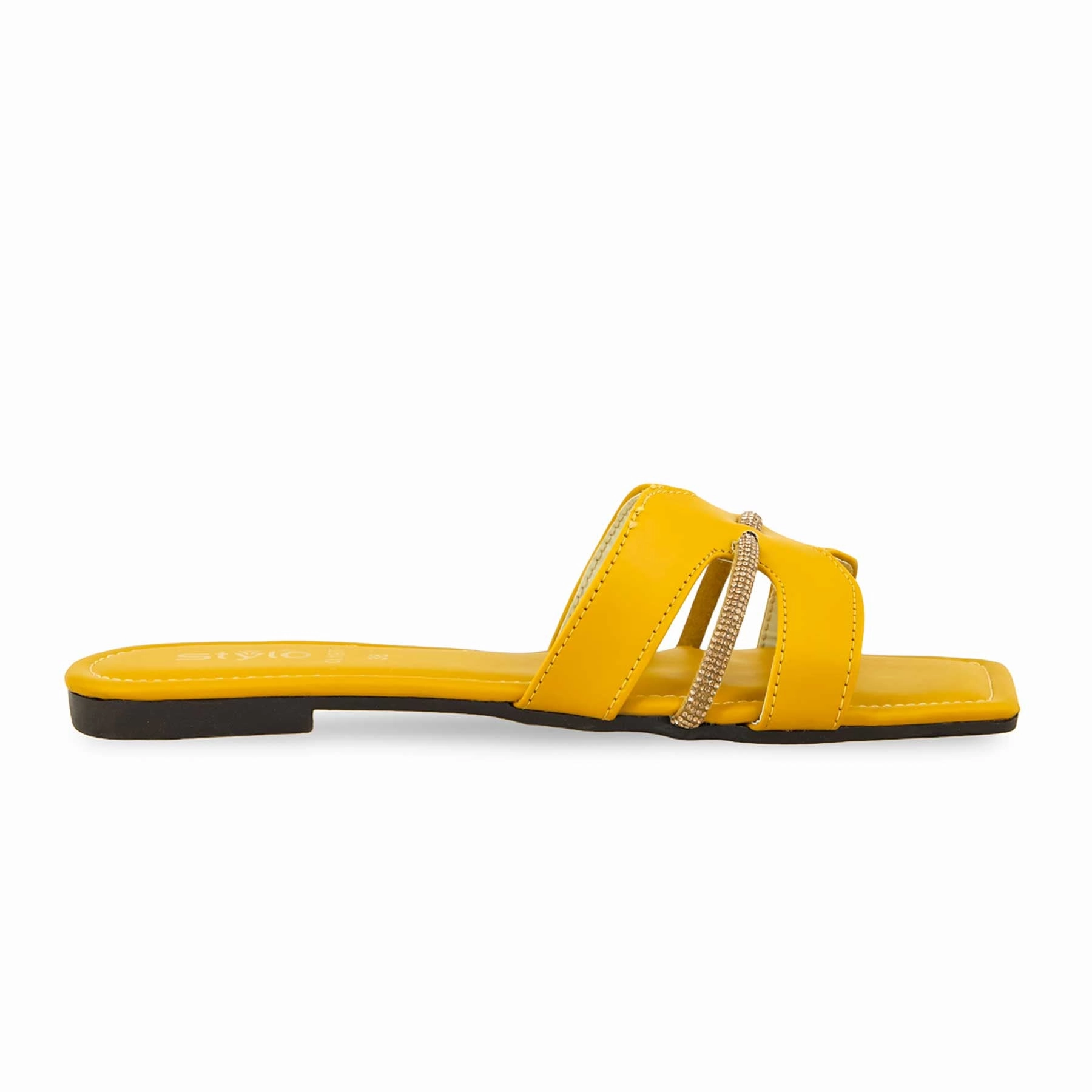 Casual Velvet Shoes Mustard Casual Women Slipper CL1977