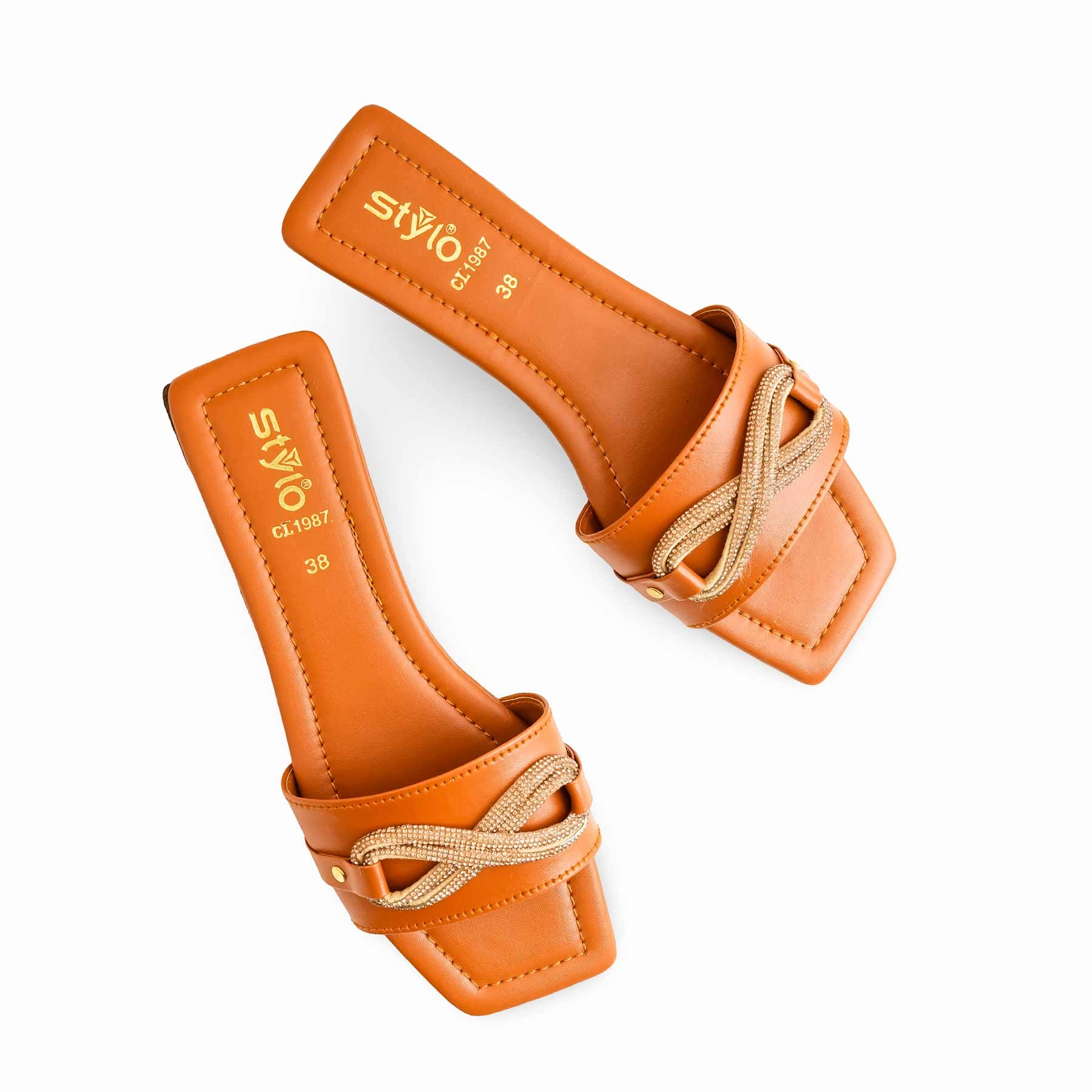 Smart Casual Waterproof Shoes Mustard Casual Women Slipper CL1987