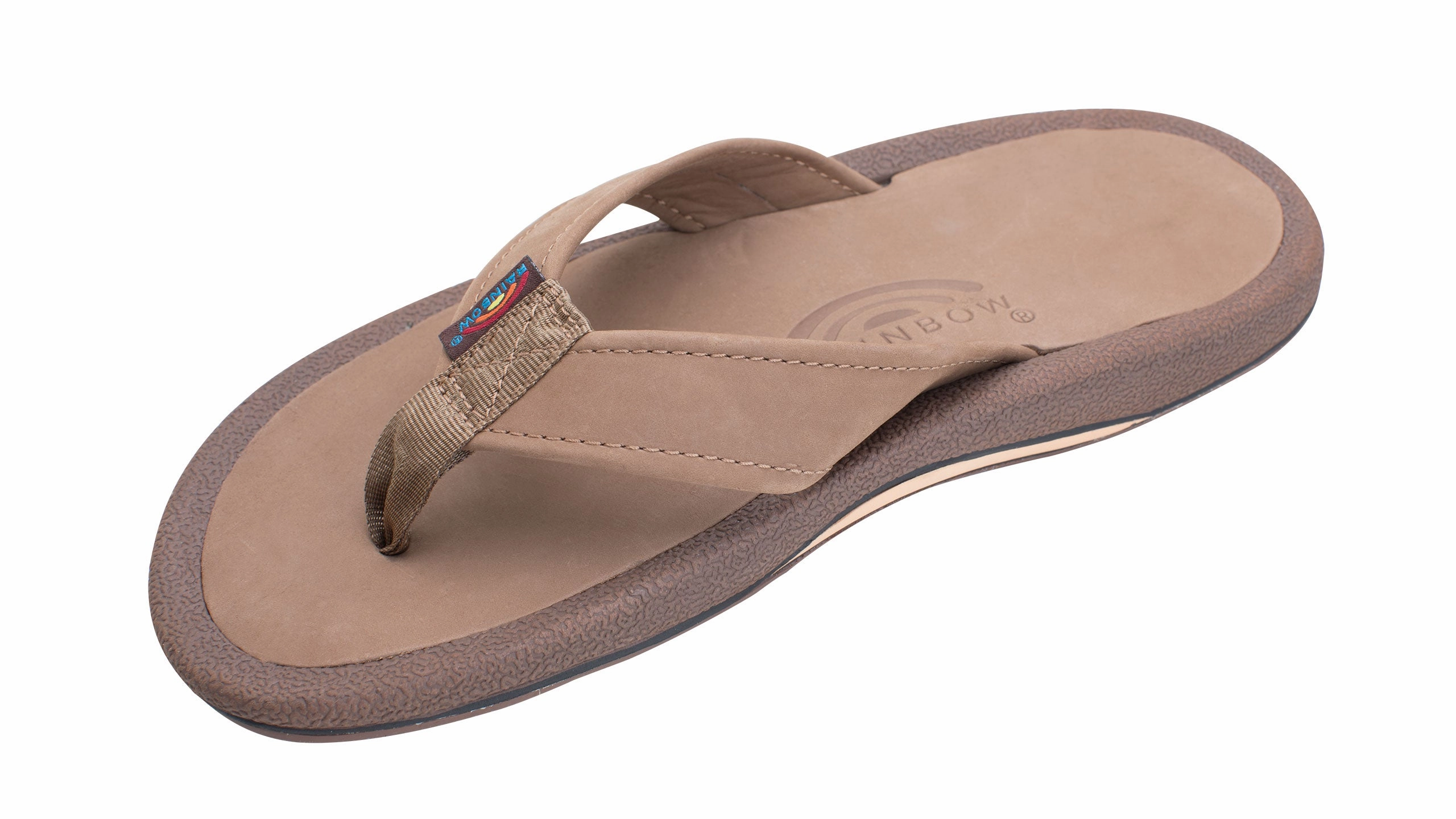 Flip Flops Made In Italy Navigator - Orthopedic with Arch a Leather Top and Tapered Strap