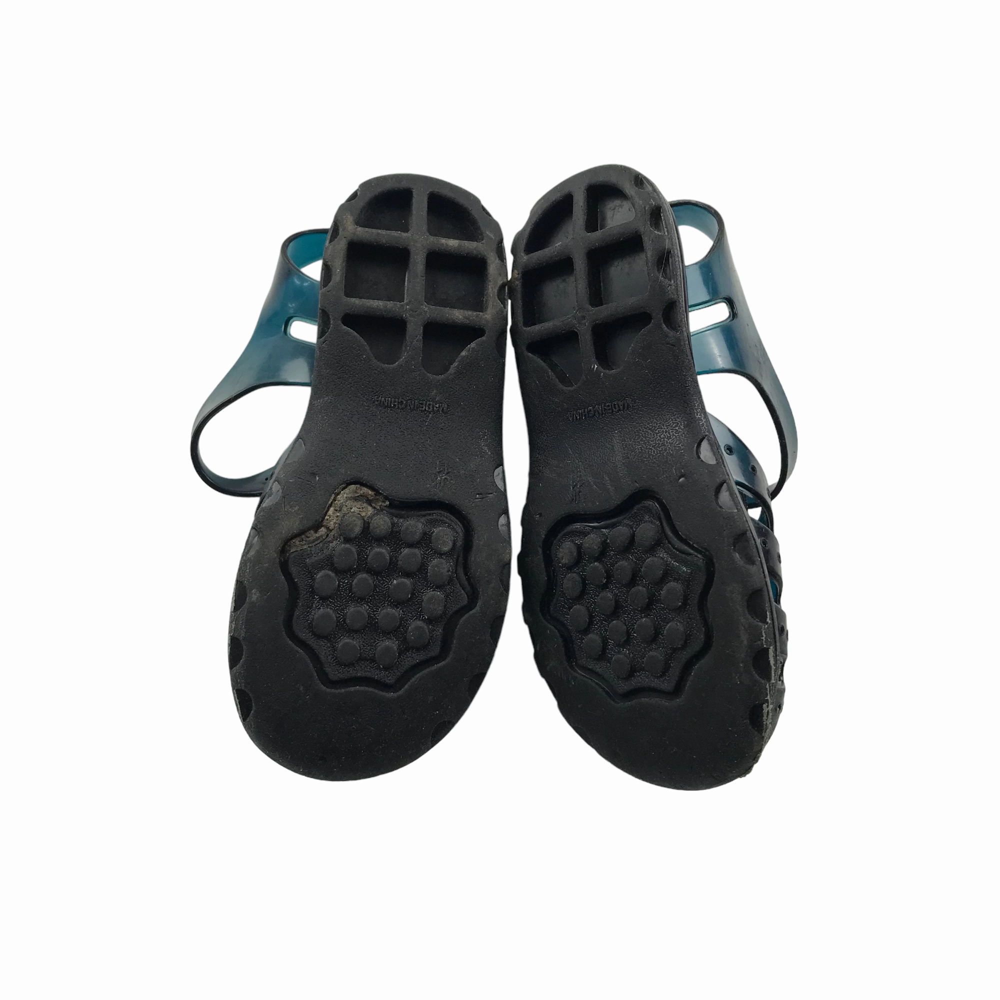 Old People Walking Navy Jelly Walking Sandals Shoe Size 11 Junior