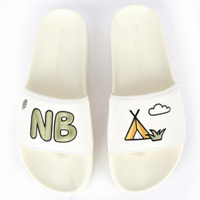 NB Pro Men's Slip On Slide Monograph Designed Grounding Sandals