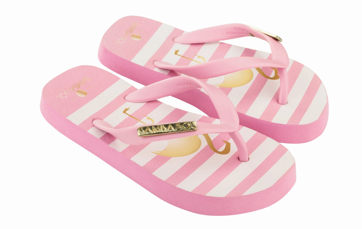Cute Cheap Flip Flops Samba Sol Kid's Fashion Collection Flip Flops - Flamingo