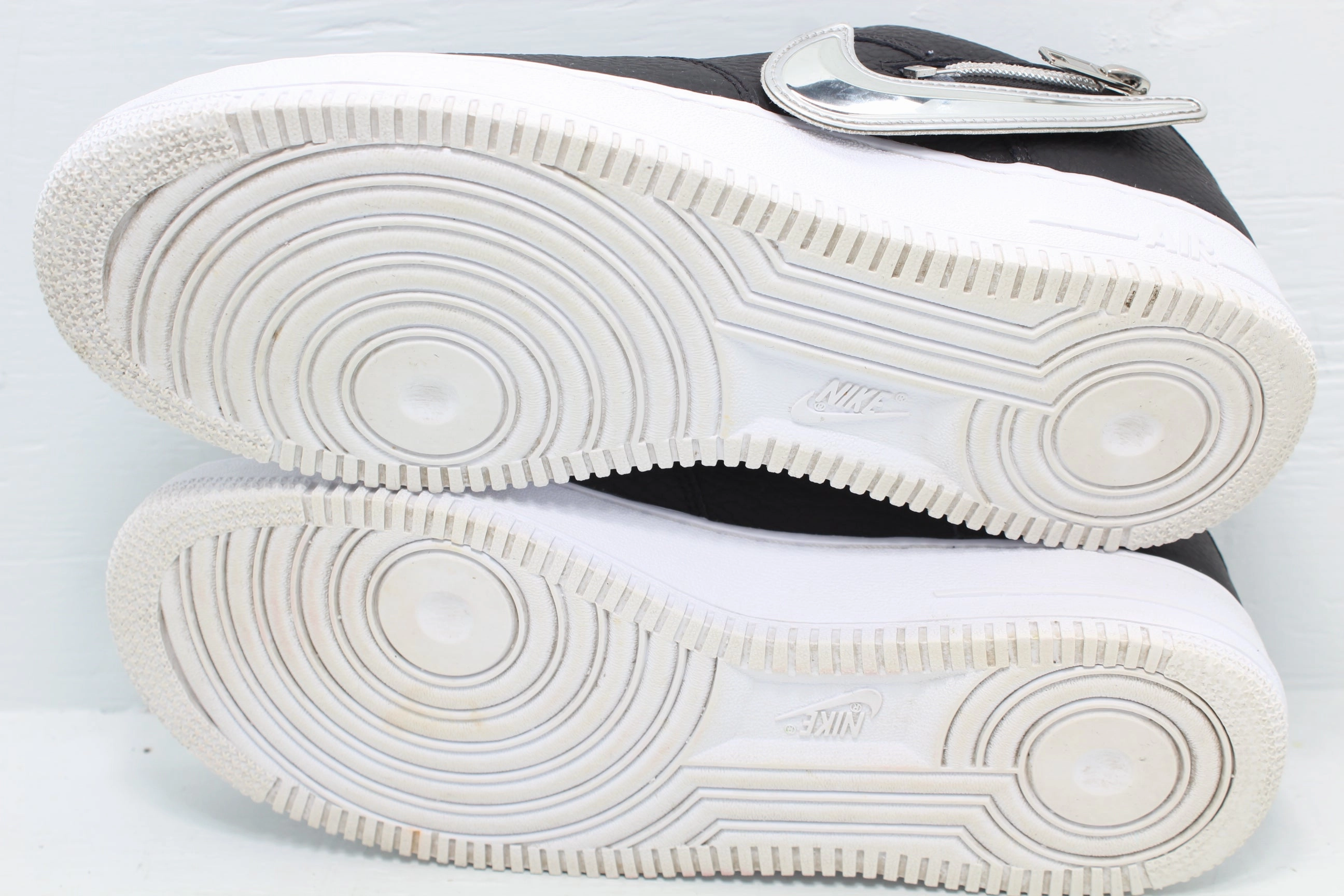 Nike Air Force 1 Low Zip Swoosh Black Nike Shoes Cortez