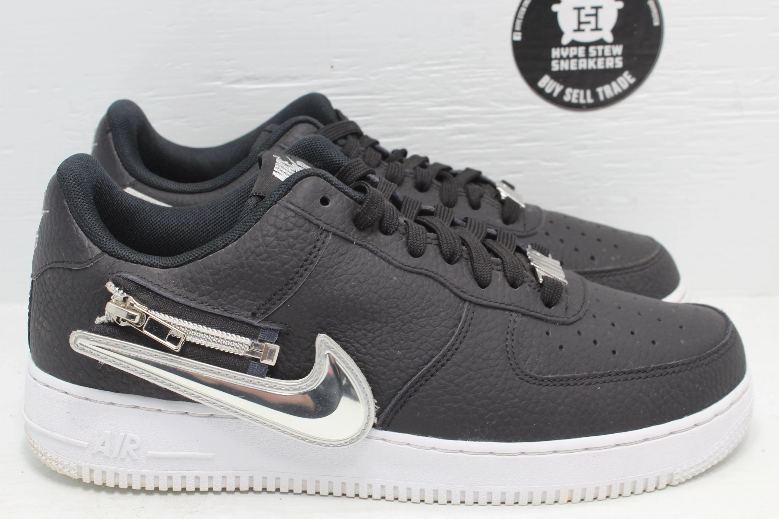 Nike Air Max Dn Casual Shoes Nike Air Force 1 Low Zip Swoosh Black