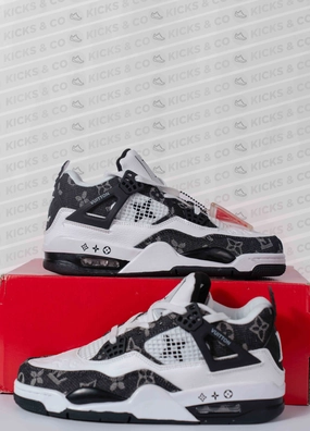 Nike Basketball Shoes Jason Kidd Nike Air Jordan 4 X LV Edition (White/Black)