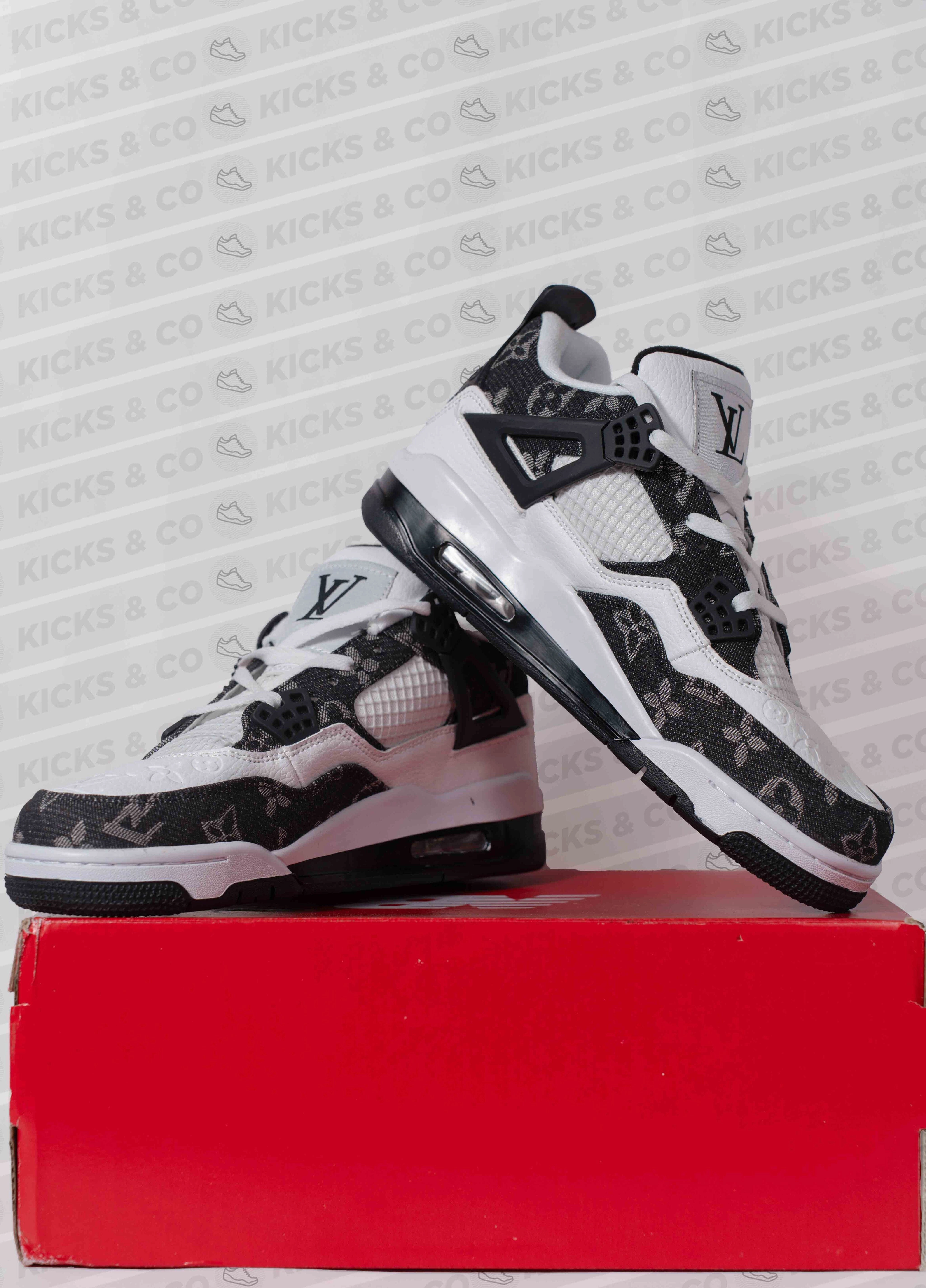 Nike Shoes Air Forces Nike Air Jordan 4 X LV Edition (White/Black)