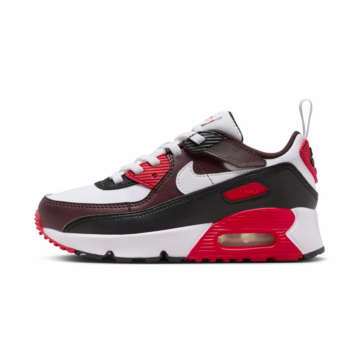 Running Shoe Lace Lock Nike Air Max 90 EasyOn 'Burgundy Crush University Red' Little Kids' Shoes