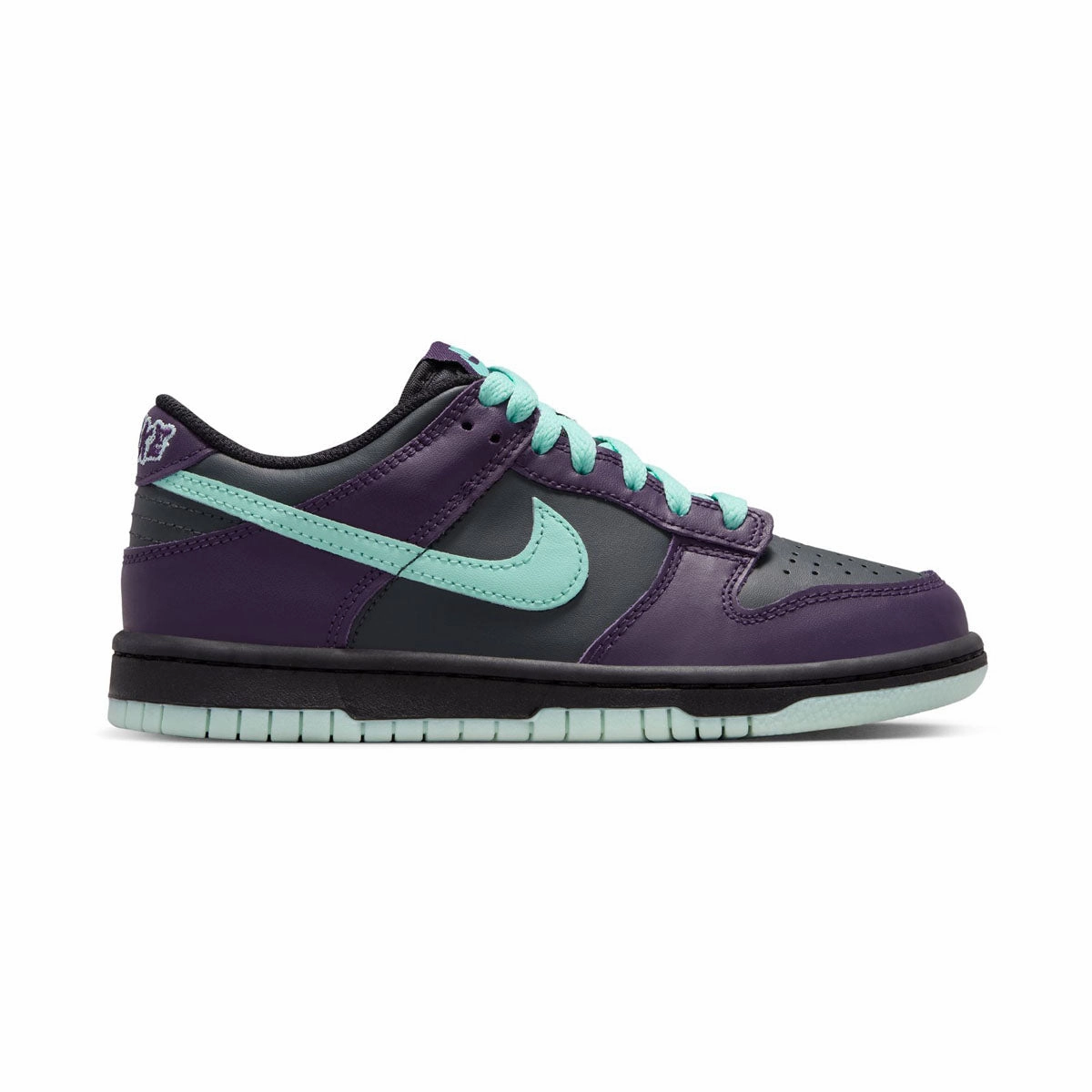 Nike Dunk Low 'Artisan Teal Grand Purple' Big Kids' Shoes With Skulls Skull Skate