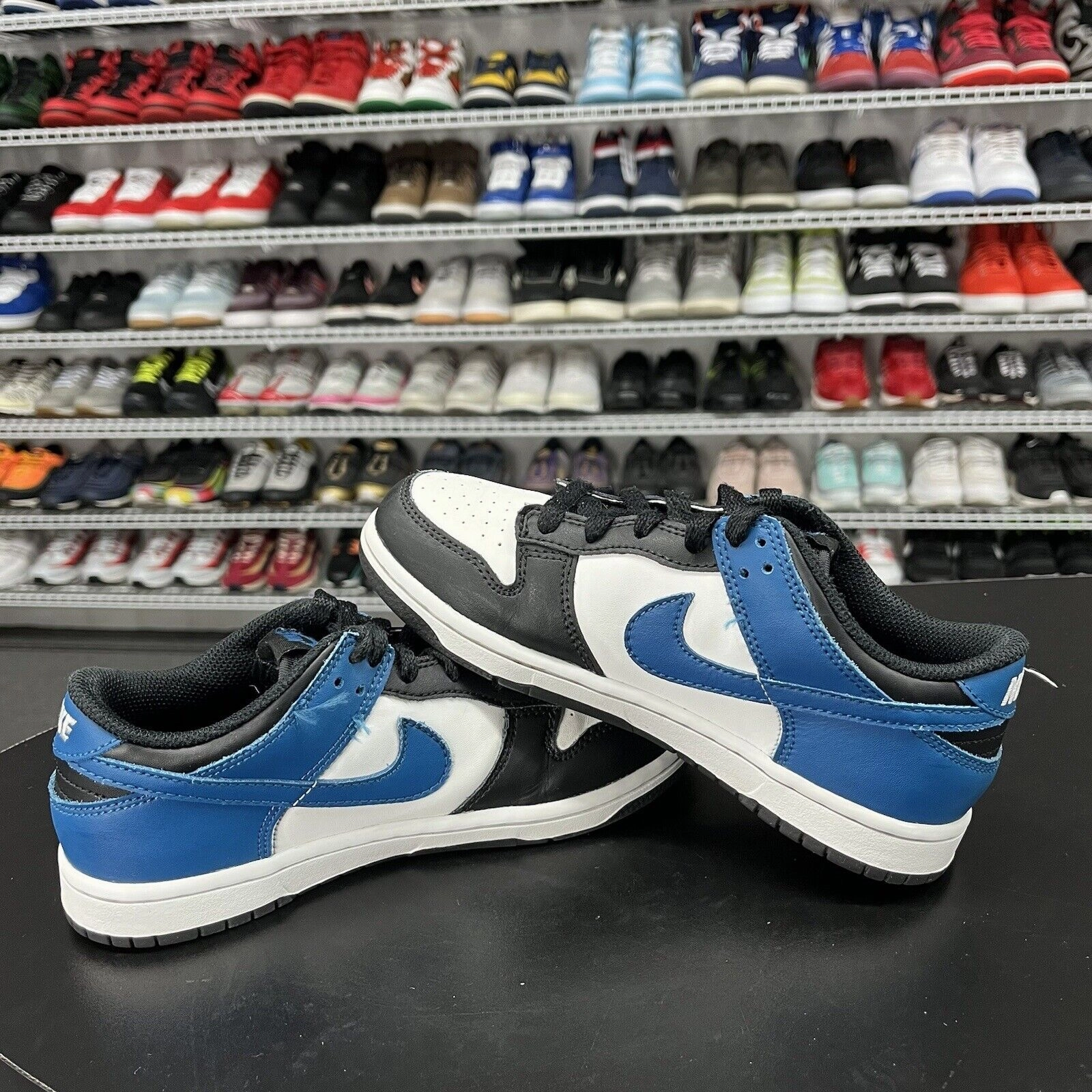 Nike Personalized Basketball Shoes Nike Dunk Low Industrial Blue PS Sneakers DH9756-104 Youth Size 2.5Y