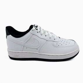 Nike Force 1 ESS White Black Kids Size 1 Athletic Sneaker Orthotic Walking