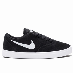 Nike SB  Check Canvas (Grade School) Black/White 905373-003 Hatchetman Skate Shoes