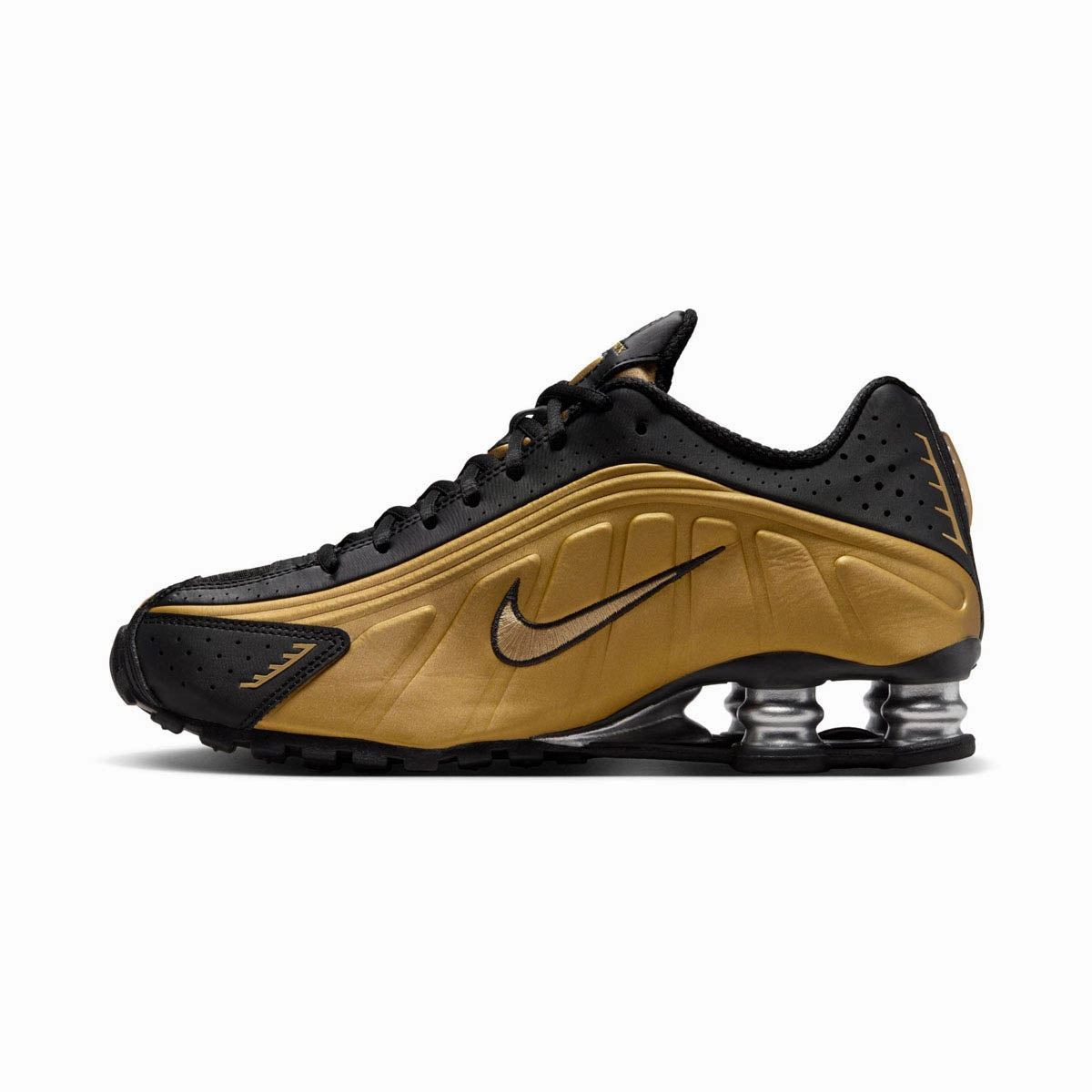 Nike Shox R4 'Black Metalic Gold' Women's Shoes Nike Sequin Shoes