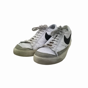 Nike Trainers Shoe Size 9 White Flat Soles with Laces Mesh Flat Shoes