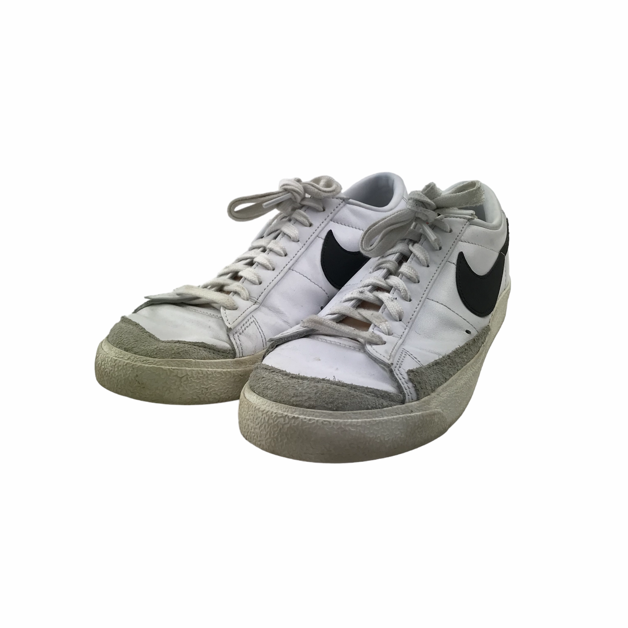 Nike Trainers Shoe Size 9 White Flat Soles with Laces Flats Shoes