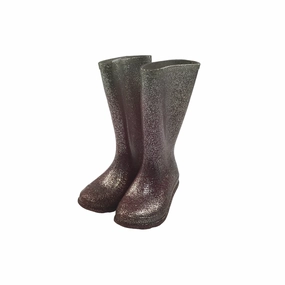 Sparkly Pink Wellies Shoe Size 10 junior Leather Riding Boots