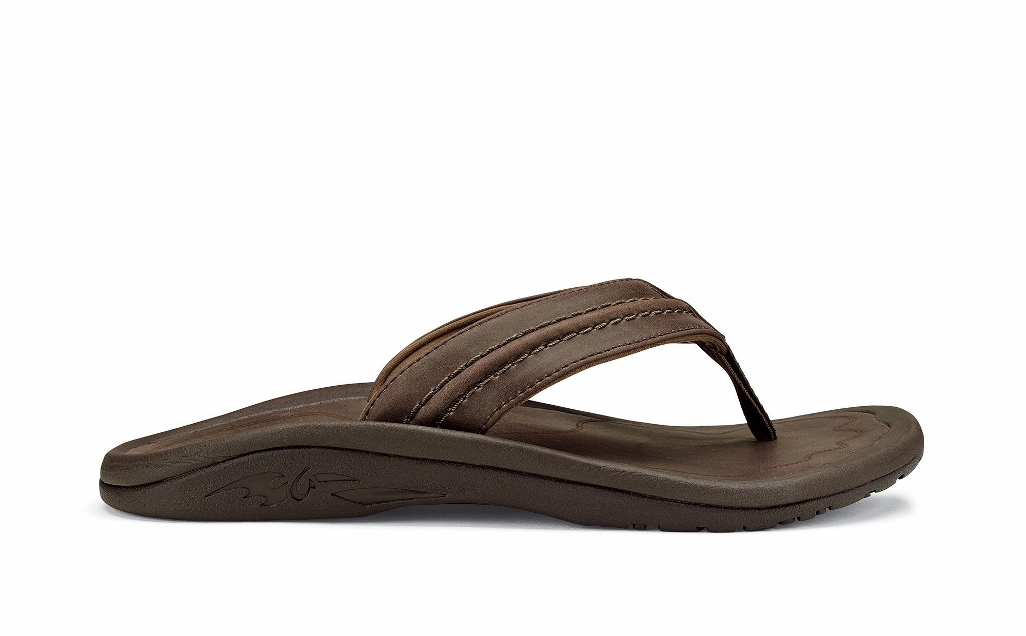 Low Heeled Block Sandals Hokua Leather