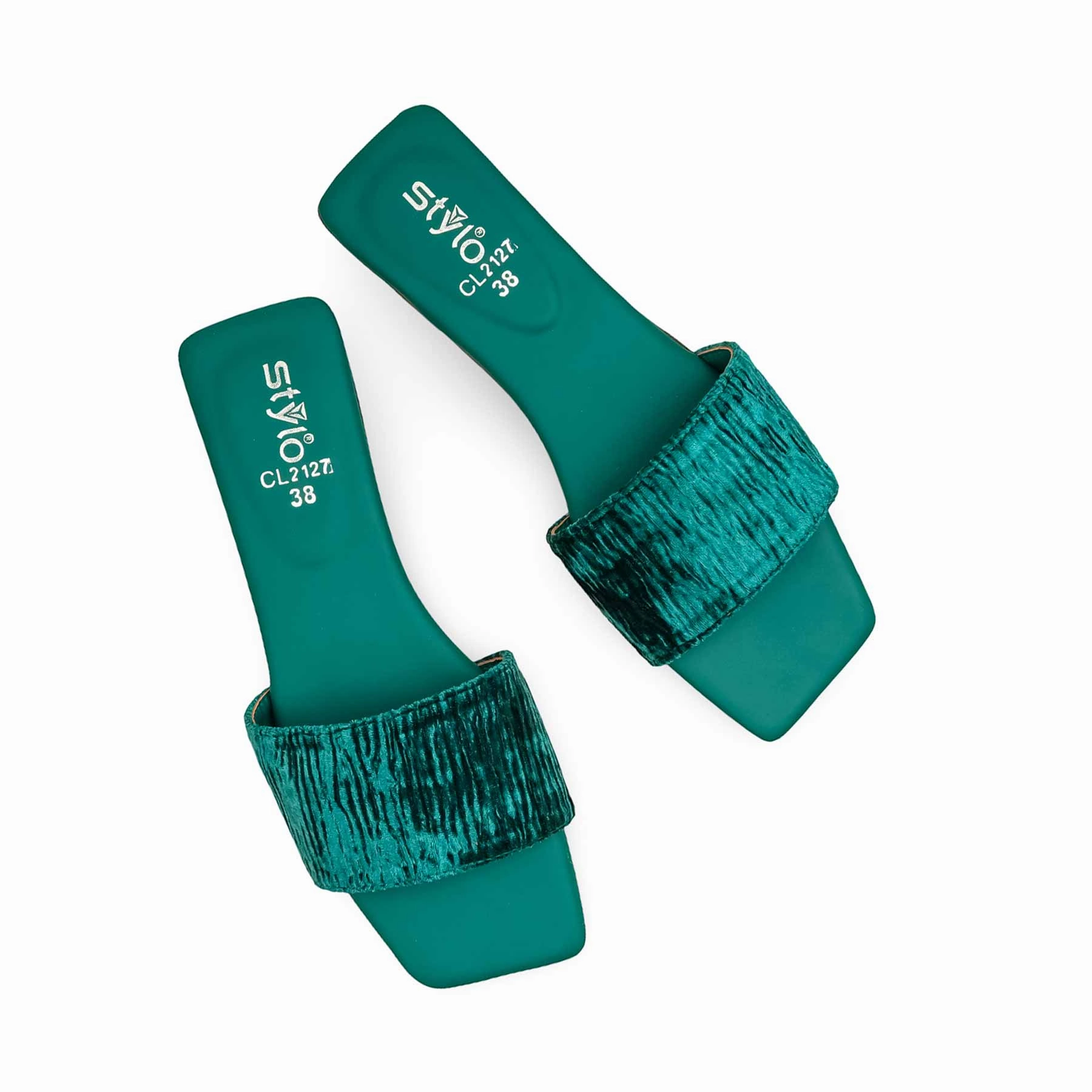 Best Cross Country Running Shoes For Flat Feet Green Casual Slipper For Women CL2127