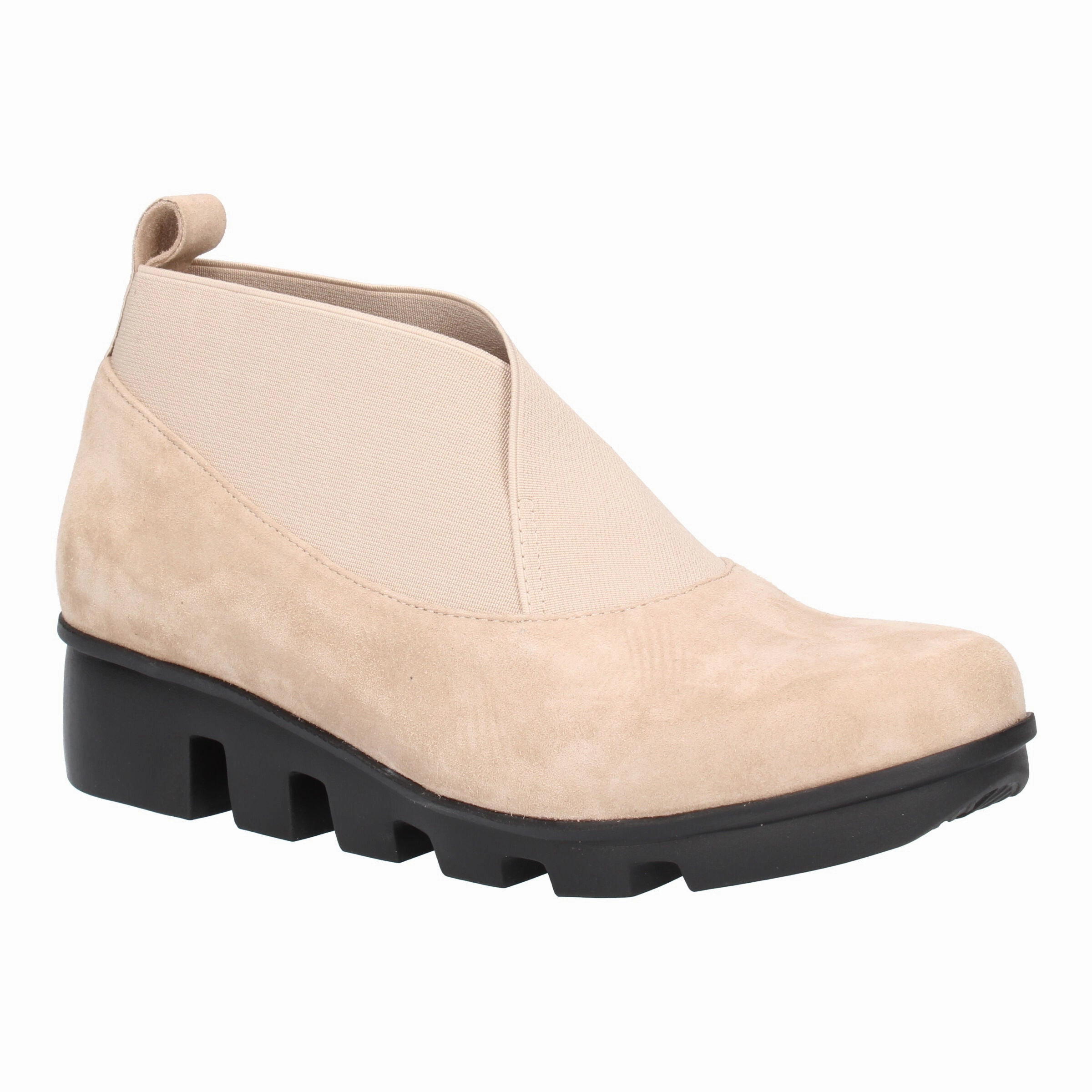 Hashree Leather Round Toe Bootie Ankle Support Best Walking