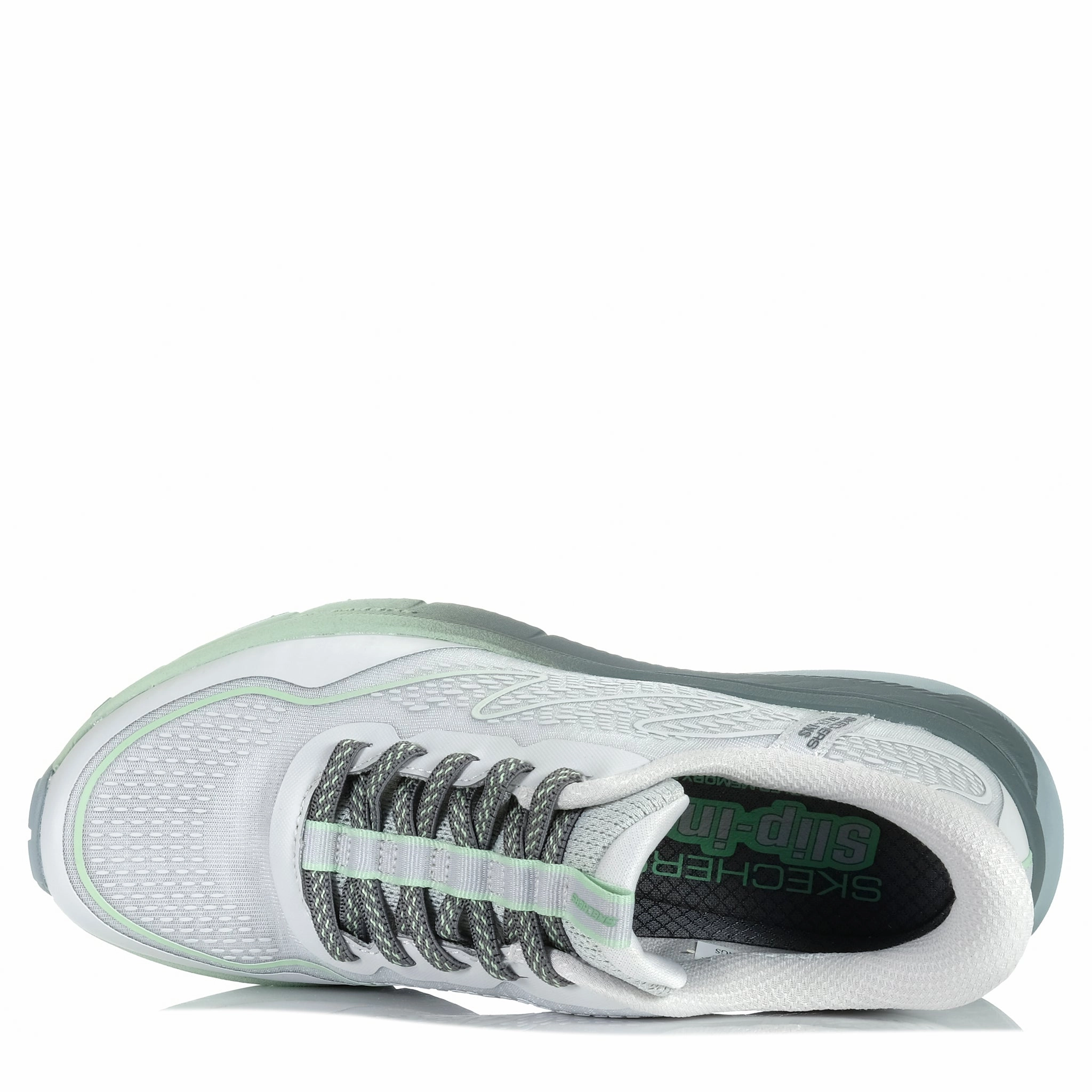 For Hiking And Walking Skechers Slip-ins: Switch Back 180157 Mist Grey/Green