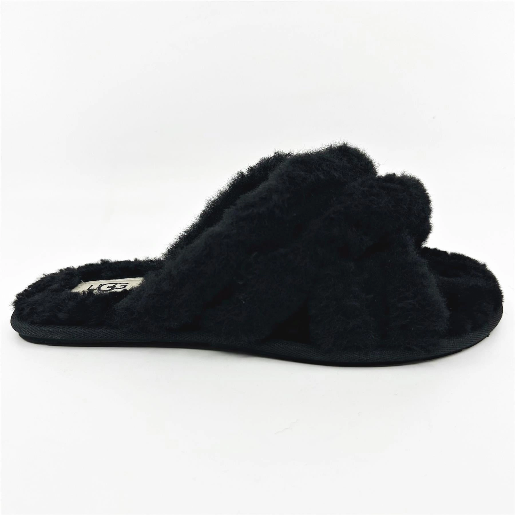 UGG Scuffita Black Womens Sandal Flat Best Arch Support Walking Shoes