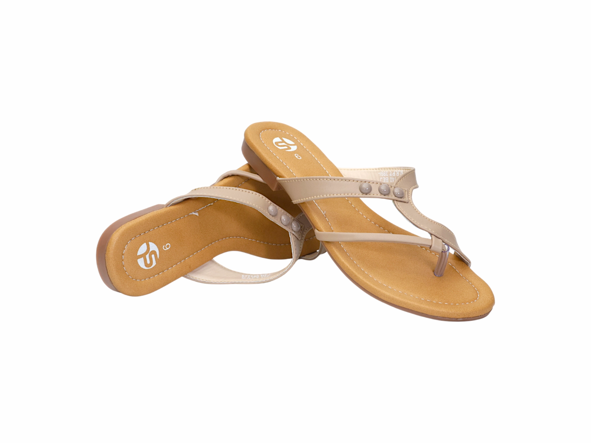 Forest Green Flat Shoes Ladies Flat Chappal 577140